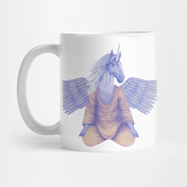 meditating pegasus 2 by KindSpirits